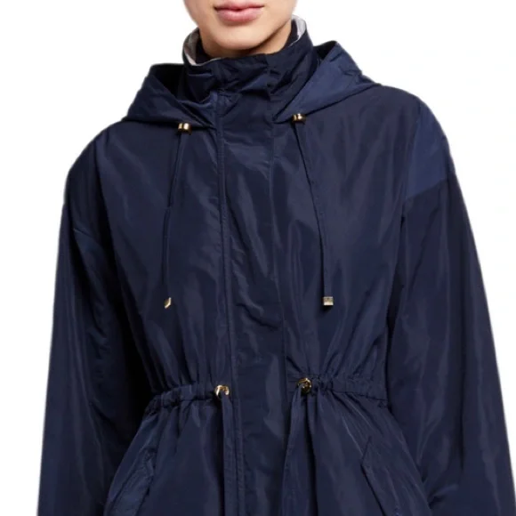 Barbour Women's Hooded Parka - Navy - Picture 2 of 7